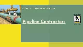 List of Pipeline Contractors & Companies In UAE