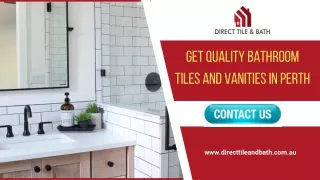 Get Quality Bathroom Tiles and Vanities Perth