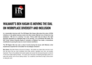 walmart s ben hasan is moving the dial
