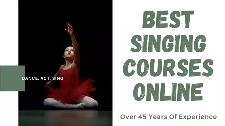 best singing courses online