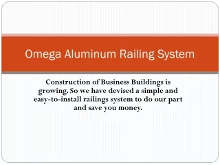 omega aluminum railing system