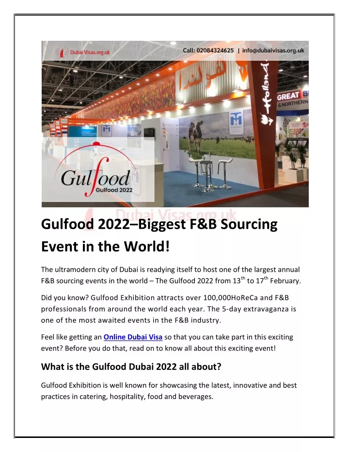 gulfood 2022 biggest f b sourcing event