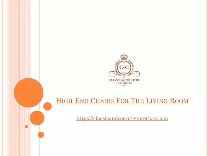 high end chairs for the living room