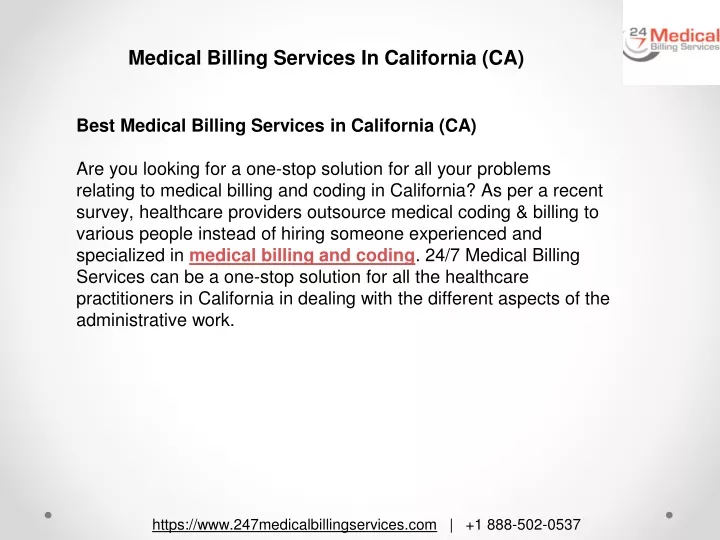 medical billing services in california ca