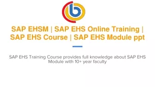 sap ehsm sap ehs online training sap ehs course sap ehs module ppt