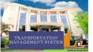 TRANSPORTATION MANAGEMENT SYSTEM