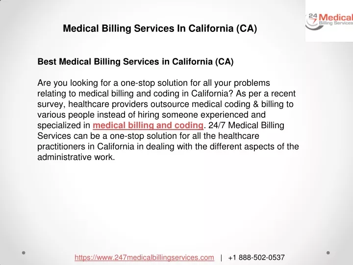 medical billing services in california ca