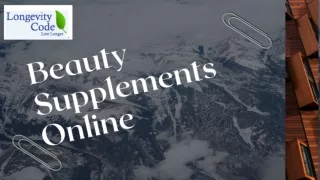 Beauty Supplements Online In Florida | Longevity Code