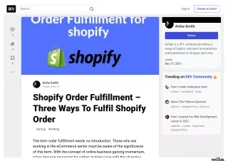 Shopify Order Fulfillment – Three Ways To Fulfil Shopify Order