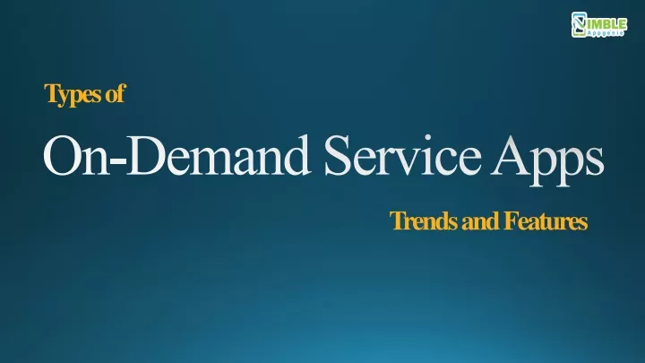 on demand service apps