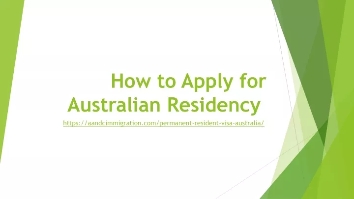 how to apply for australian residency