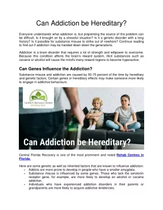 Can Addiction be Hereditary (Blog-2)
