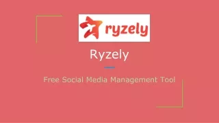 Ryzely - Free Social Media Management Tool