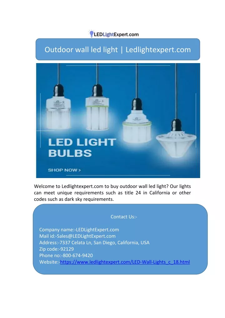 outdoor wall led light ledlightexpert com