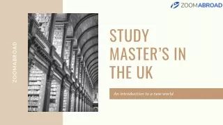 study master s in the uk