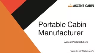 portable cabin manufacturer