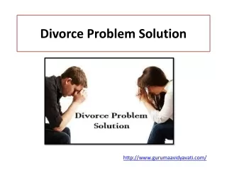 divorce problem solution