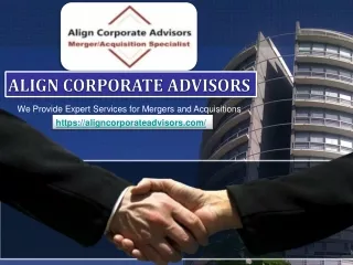 Sell A Business with Align Corporate Advisors