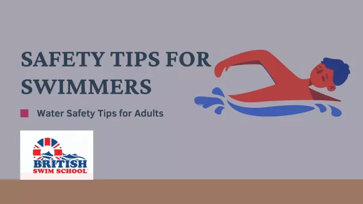 safety tips for swimmers