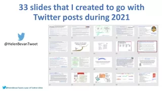33 slides that i created to go with twitter posts