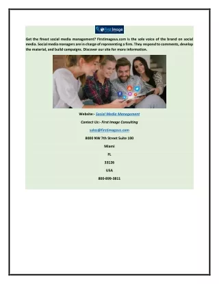 get the finest social media management