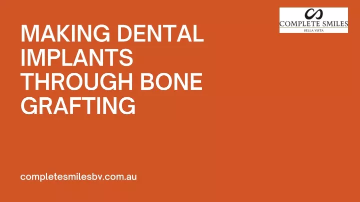making dental implants through bone grafting