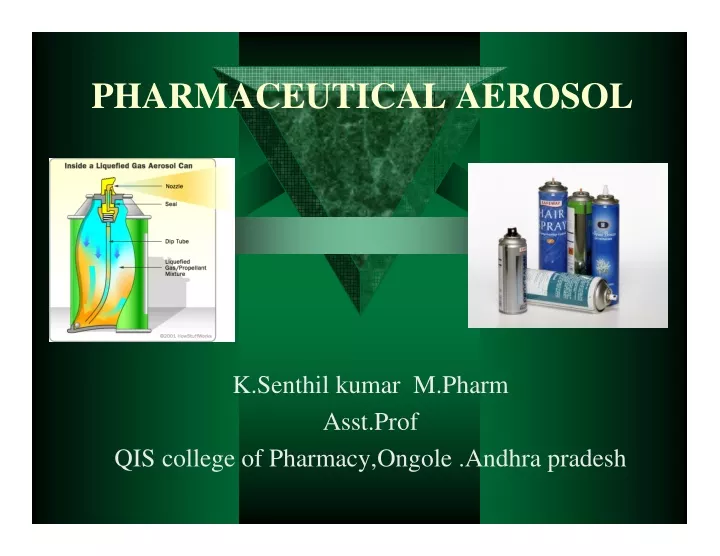 pharmaceutical aerosol
