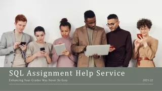 SQL Assignment Help Service - Enhancing Your Grades Was Never So Easy