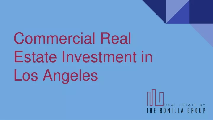 commercial real estate investment in los angeles