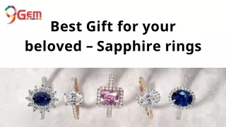 Best gift for your beloved – Sapphire rings...