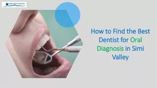 how to find the best dentist for oral diagnosis