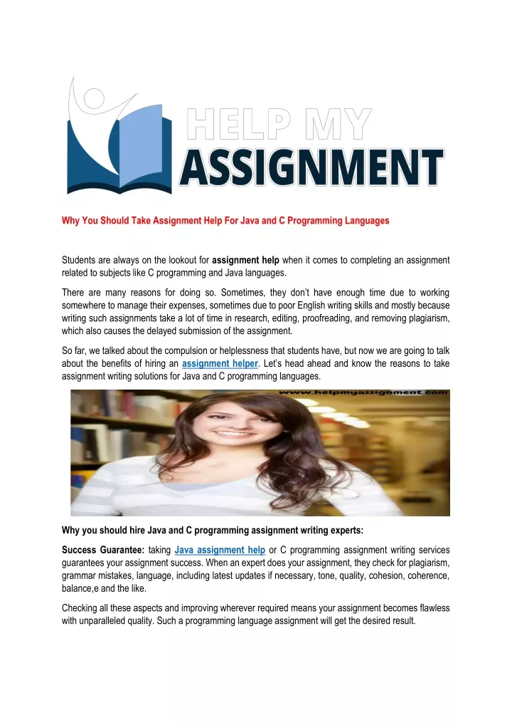 why you should take assignment help for java