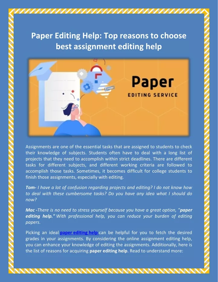paper editing help top reasons to choose best