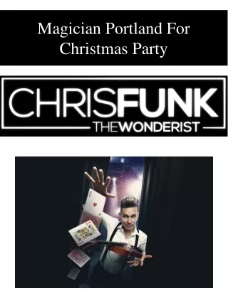magician portland for christmas party