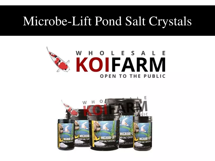 microbe lift pond salt crystals