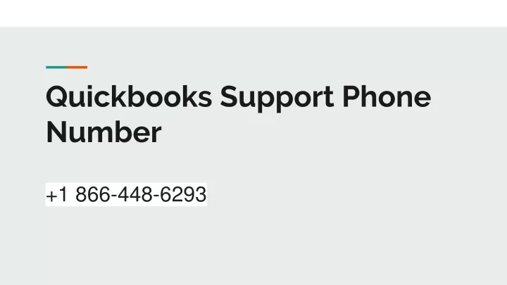 quickbooks support phone number