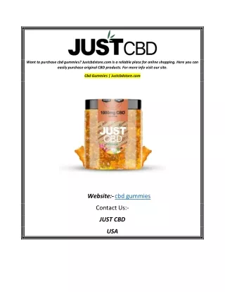 Cbd Gummies  Justcbdstore.com