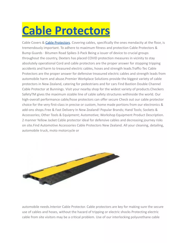 cable protectors