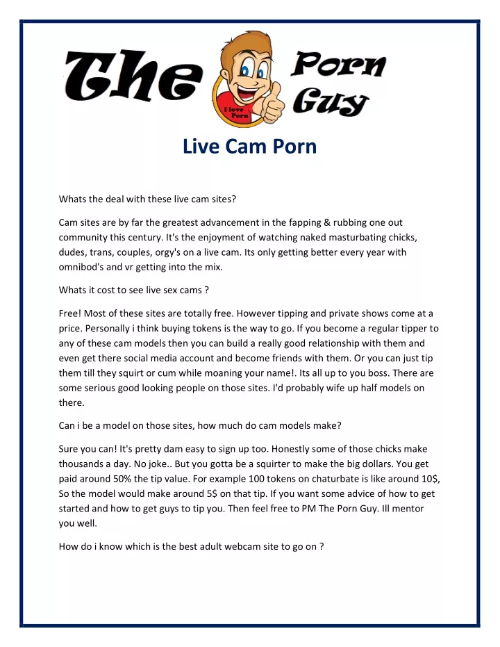 PPT - Live Cam Porn PowerPoint Presentation, free download - ID:11057739