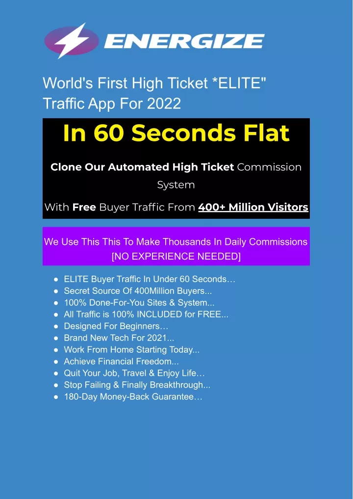 world s first high ticket elite traffic