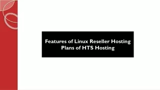 features of linux reseller hosting plans of hts hosting