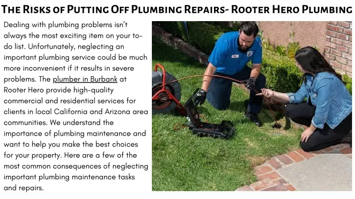 the risks of putting off plumbing repairs rooter