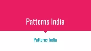 patterns india