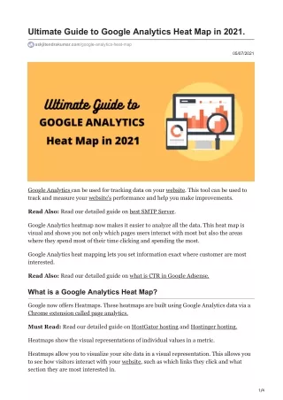 Ultimate Guide to Google Analytics Heat Map in 2021 (1)