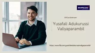 Yusafali adukurussi valiyaparambil | Management Accounting