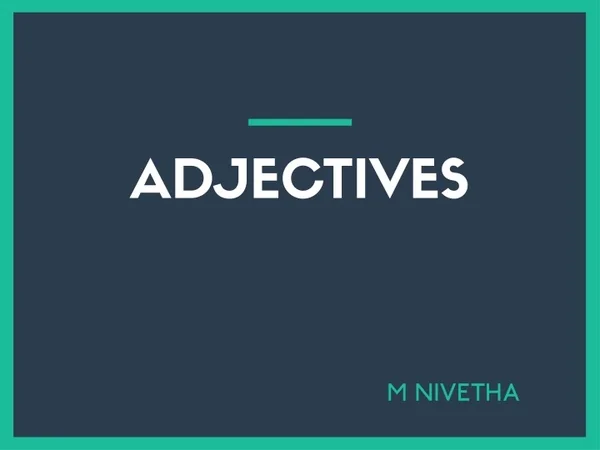 adjectives
