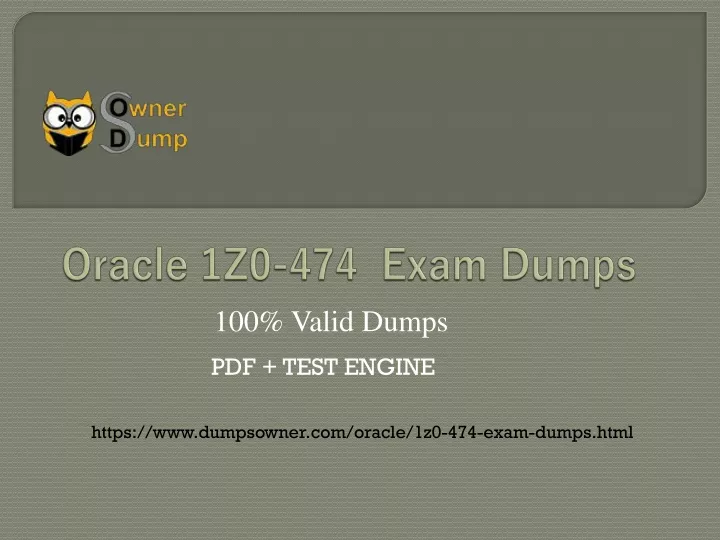 oracle 1z0 474 exam dumps