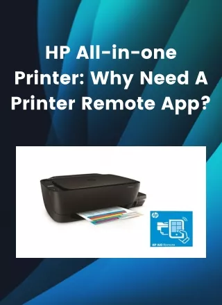 Printer: Why need a printer remote app?