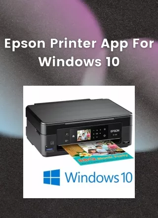 Epson printer app for windows 10