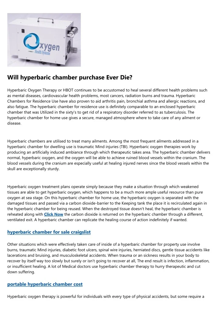PPT - 10 Undeniable Reasons People Hate how does a portable hyperbaric ...